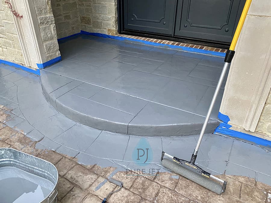 Concrete sealing Seal paint