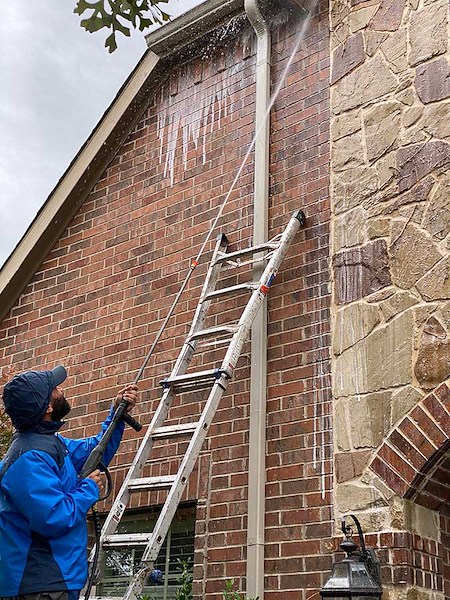 How to safely clean texas brick and austin stone houses without damage